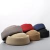 Breathable Beret Sun Hat Flat Top Handmade Straw Straw Sun Hat Circle Concave Top Handemad Straw Pillbox Hat Cosplay Costume