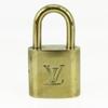 Used LOUIS VUITTON Cadena Key set No.319 metal gold padlock