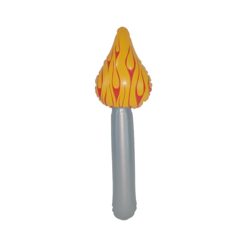 Children's PVC Inflatable Flame Torch Toy for Night Market, Stall Games, and Kindergarten Play.