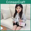 Entzückliche Mini-Kaninchen-Handtasche Für Kinder Trendige Stilvolle Canvas-Umhängetasche Für Mädchen