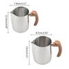 Edelstahl Milchaufschäumkännchen Dampfkännchen Milch Kaffee Cappuccino Latte Art Dampfkännchen Milchkännchen für Küche