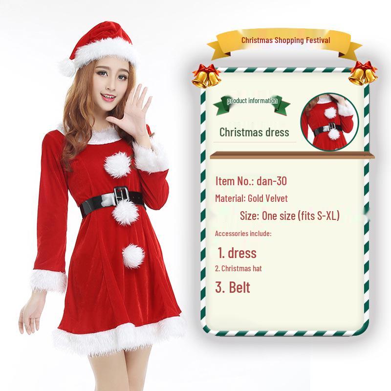 2023 Weihnachtsmann Weihnachtskostüm und Cosplay-Outfit-Set