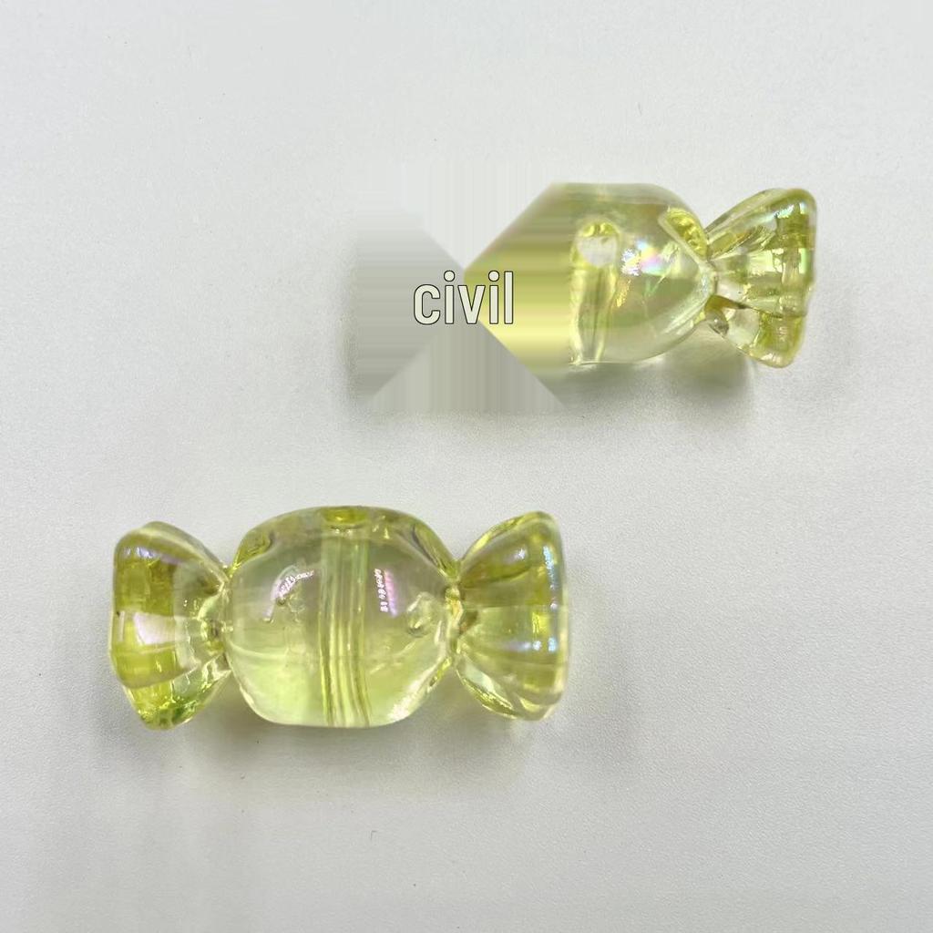 Acrylic Multicolor Candy Pendant for DIY Beaded Phone Chains