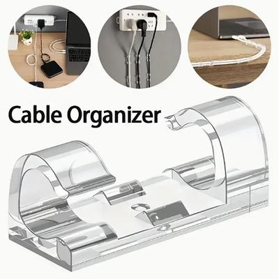 Kabelclip-Organizer Fallkabelhalter Kabelmanagement Selbstklebender Kabelmanager Feste Klemme Kabelaufwickler Für Zuhause Büro Schule