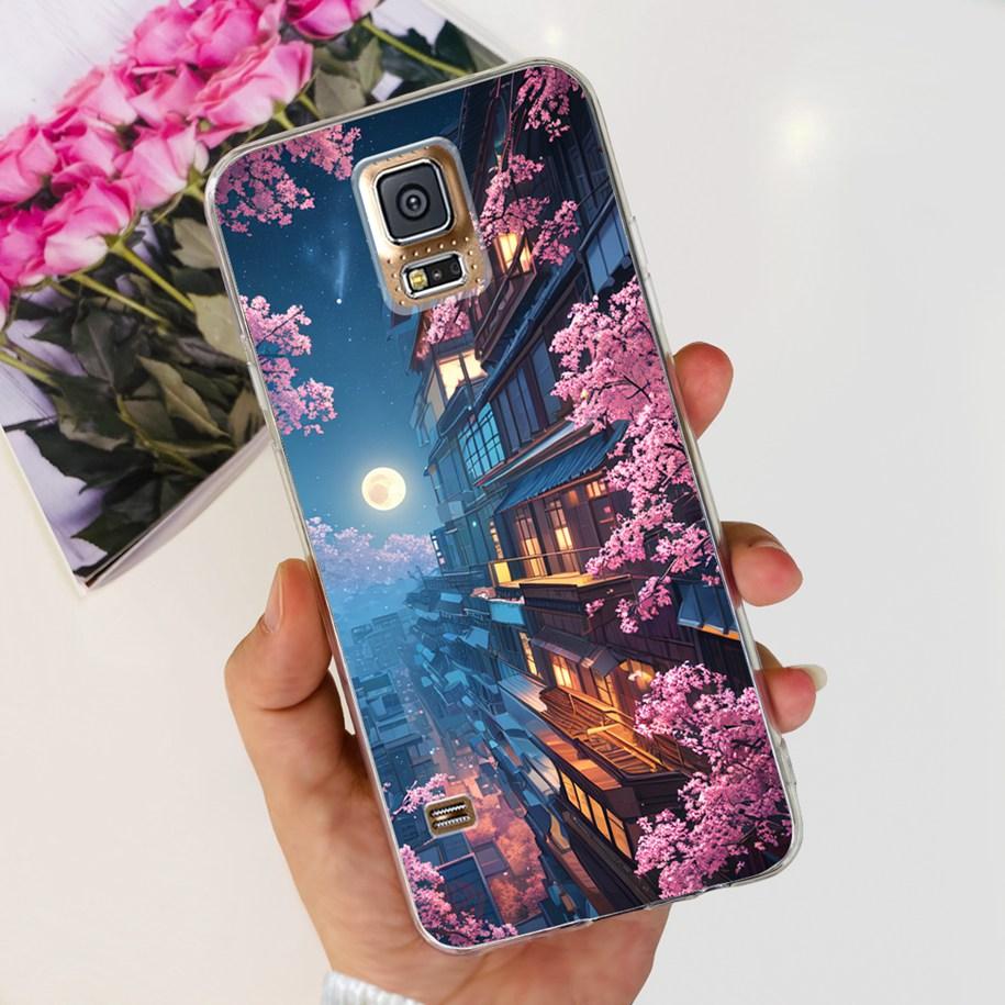 For Samsung Galaxy S5 Case G900F G900I i9600 S 5 Back Cover Cool Painted Soft Silicone Clear Phone Case For Samsung S5 Neo Coque