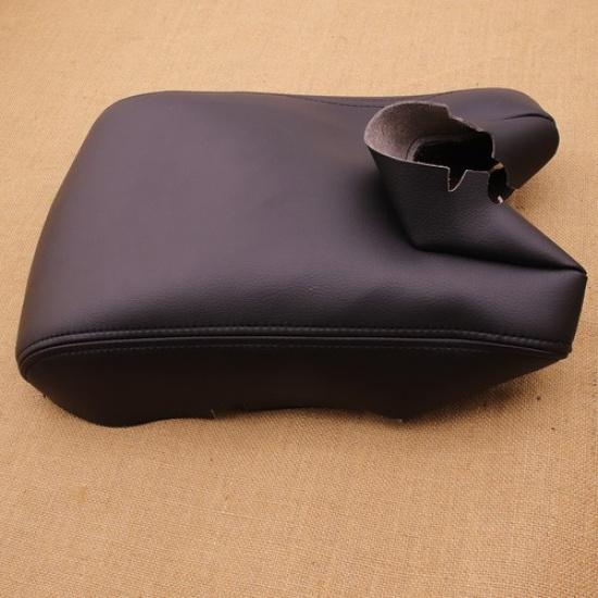 Fits for 2009-2012 Acura TL Center Console Lid Leather Armrest Pad Cover Black