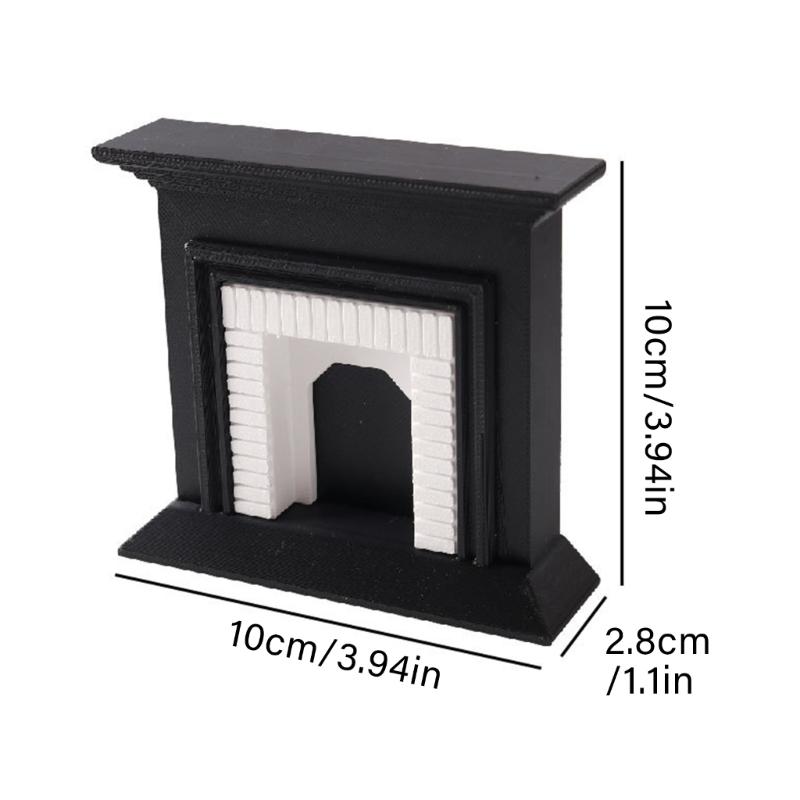 Fireplaces Miniature Display for 1:12 Scale Dollhouses, Perfect for Role Play and Display Realistic Furniture