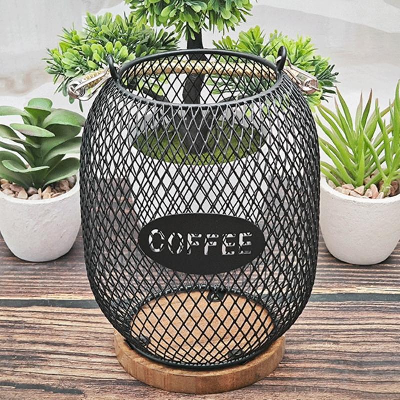 Stabiler Kaffee-Organizer-Korb in eleganten Designs mit öffnendem, tragbarem Zubehör für den Heim- oder Bürogebrauch