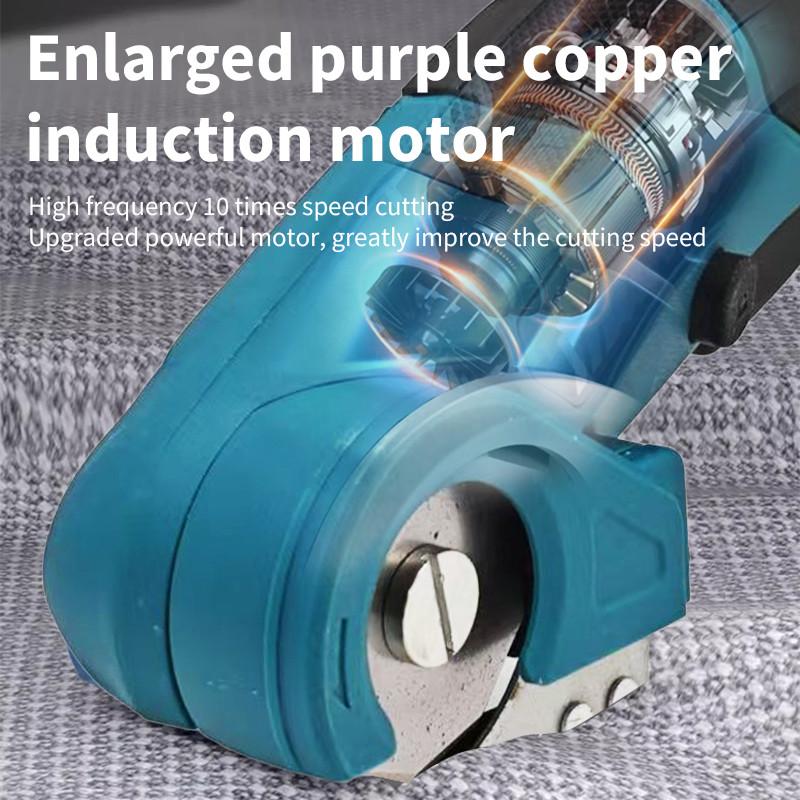 18V Power Tool Cordless Electric Carpet Scissors Multi Functional Pruner Round Knife Handheld Cutting Cloth Scissors