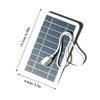 5W 5V Small Solar Panel with USB DIY Monocrystalline Silicon Solar Cell Waterproof Camping Portable Power Solar Panel