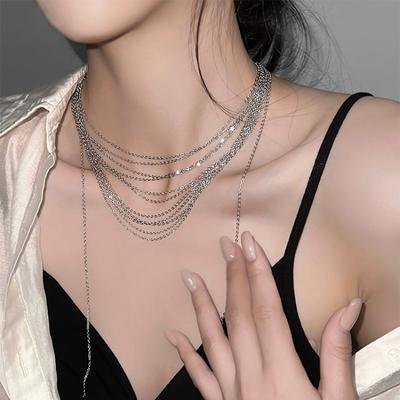 Vintage Multi-level Necklace Trendy Women Ins Styles Multilayer Chokers Necklaces Jewelry Accessories Gifts
