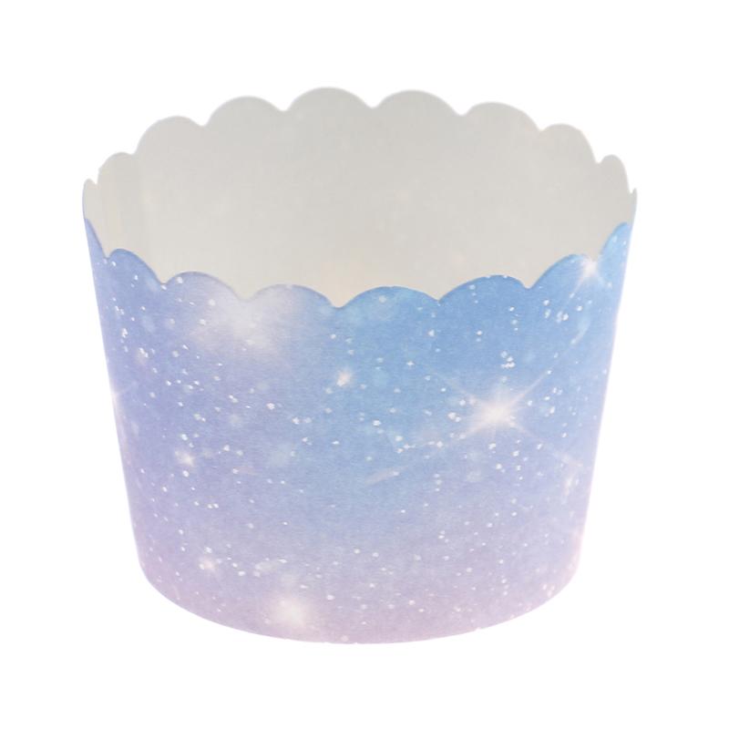 50Pcs Regenbogen Cupcake Liner Für Backen Gradienten Cupcake Wrapper Backen Tassen