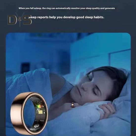 Smart Ring Fitness Tracker Ring with Motion Tracking IP68 Waterproof Bluetooth-compatible Sleep Monitor Health Tracker Ring