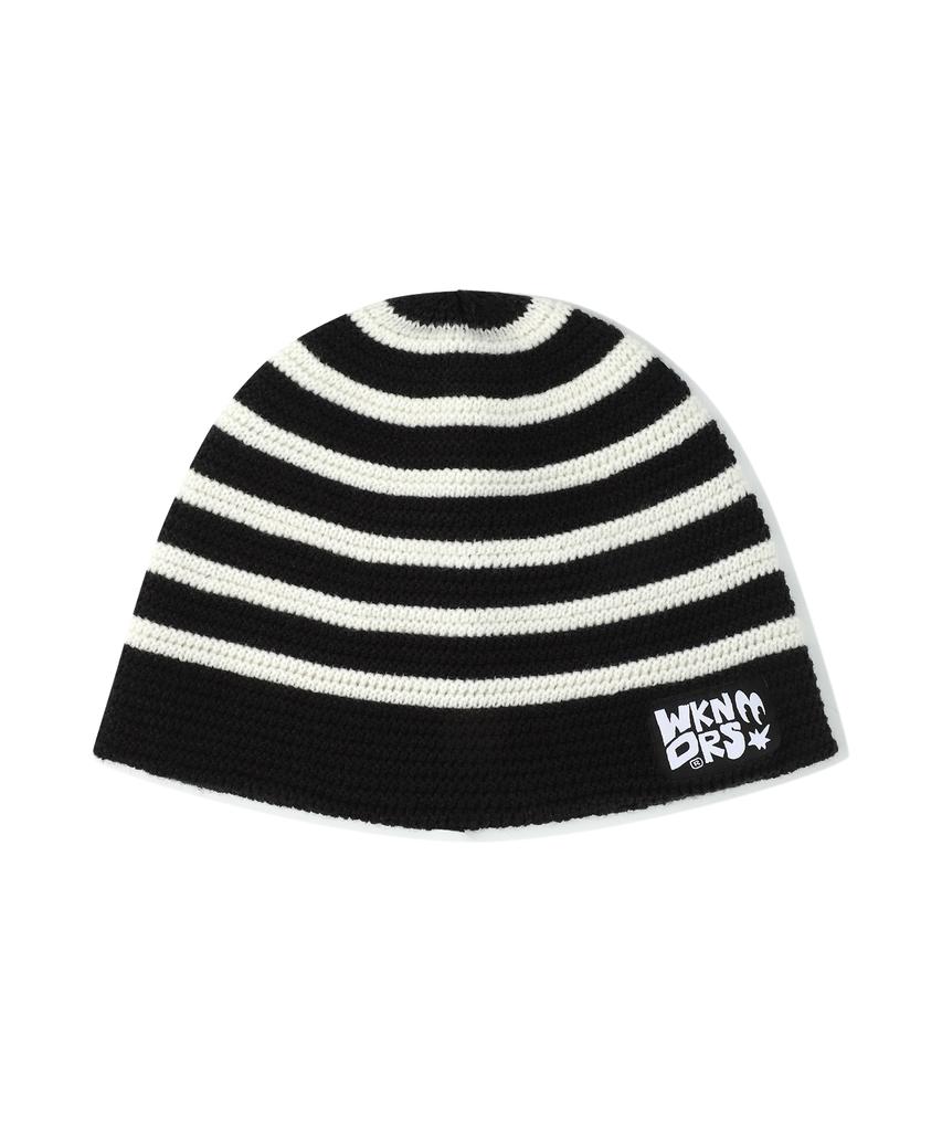 WKNDRS Striped Beanie (Black)