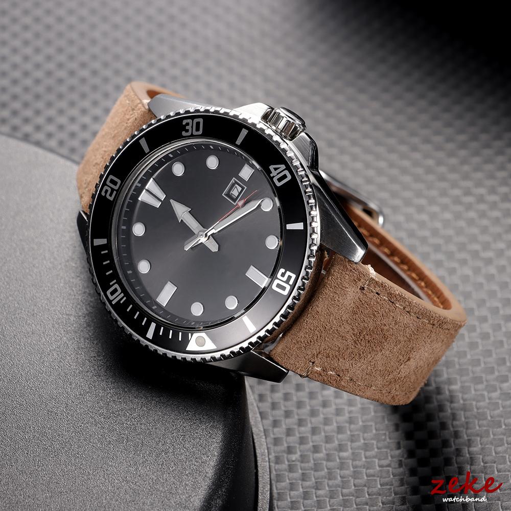 Wristband 20mm 22mm Soft Suede Watch Strap Gray Brown Watch Band Quick Release Calfskin Bracelet for Omega Women&Men Accessories