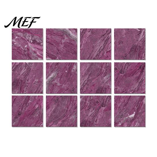 Easy Apply Wall Renovation Sheets 12PCS Imitation Marble Pattern Stickers, Self-Adhesive Waterproof EVA DIY Home Improvement Tile Decals Tiles,