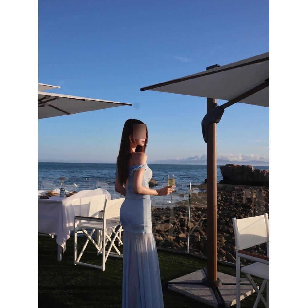 

Летнее популярное уникальное и красивое платье на одно плечо, женское облегающее платье-сетка с обхватом бедер XL- (recommended 110-60kg)