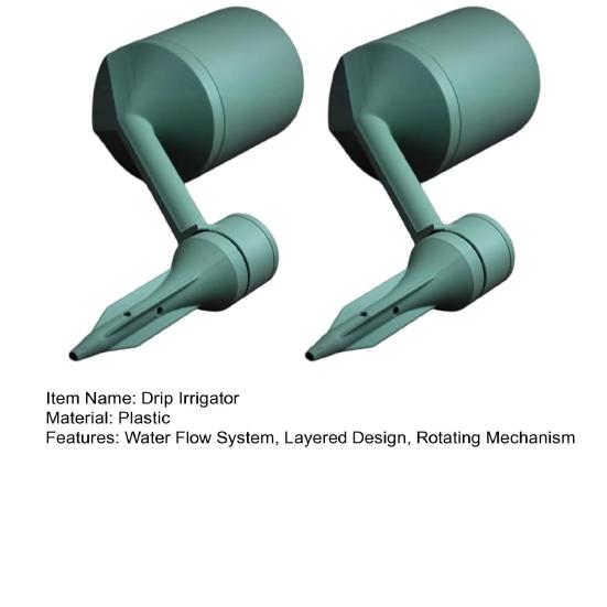 3D Printed Planter Drip Irrigator Water Flow System Layered Design Rotating Planter Apartment Gardening Planter Home Office Garden Decor