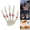 1Pair Halloween Skeleton Hands Plastic Skeleton Human Hand Bone Decoration for Halloween Themed Party Zombied Party