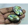 39-42 MM Natural Labradorite Multi Oval Cabochon Loose Gemstone 2 Pcs Lot D-205
