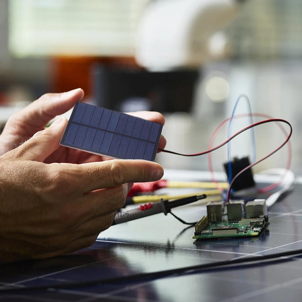 1.5W 5V Solar Panel Kit Phone Power Bank Mini Solar Charging Panel Photovoltaic Cells for 3.6-5V Tablet Panel Solar /Lights