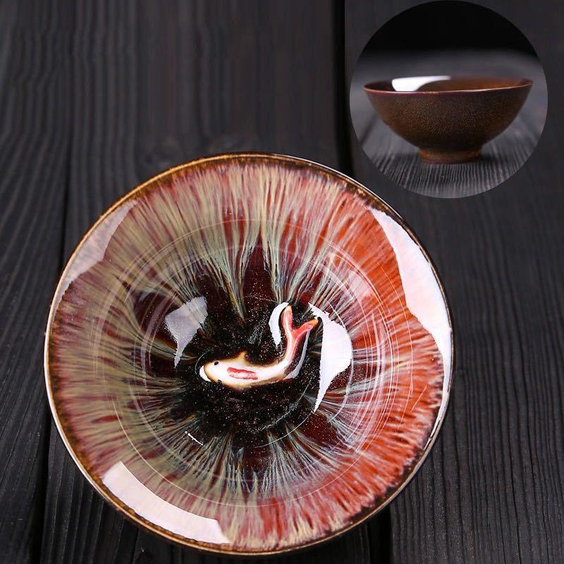 Китайская печь для смены керамической чайной чашки Jianzhan в стиле ретро — фото 3