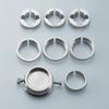 Movement Seat with Adapter Rings Knurled Watch Base Rotary Repair