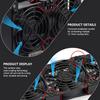 HOMSFOU Cooling Fan Mounting Buckles for PC Graphics Card Fan Improved Cooling Computer Accessories 4-Pack 12-14cm Fans, Brackets, Efficiency,