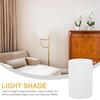 DOITOOL Lampshade, Glass, Replacement, E27 Base, 10cm Diameter, 15cm Height, Cylindrical, Milk White, Pendant Light Shade, Lighting, DIY Parts