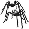 Extra Large Triangle Spider Web with Plush Spider for Halloween Decoration or Party Prank