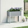 Vidaxl Donica Ogrodowa, Szara, 100X41X90 Cm, Stal