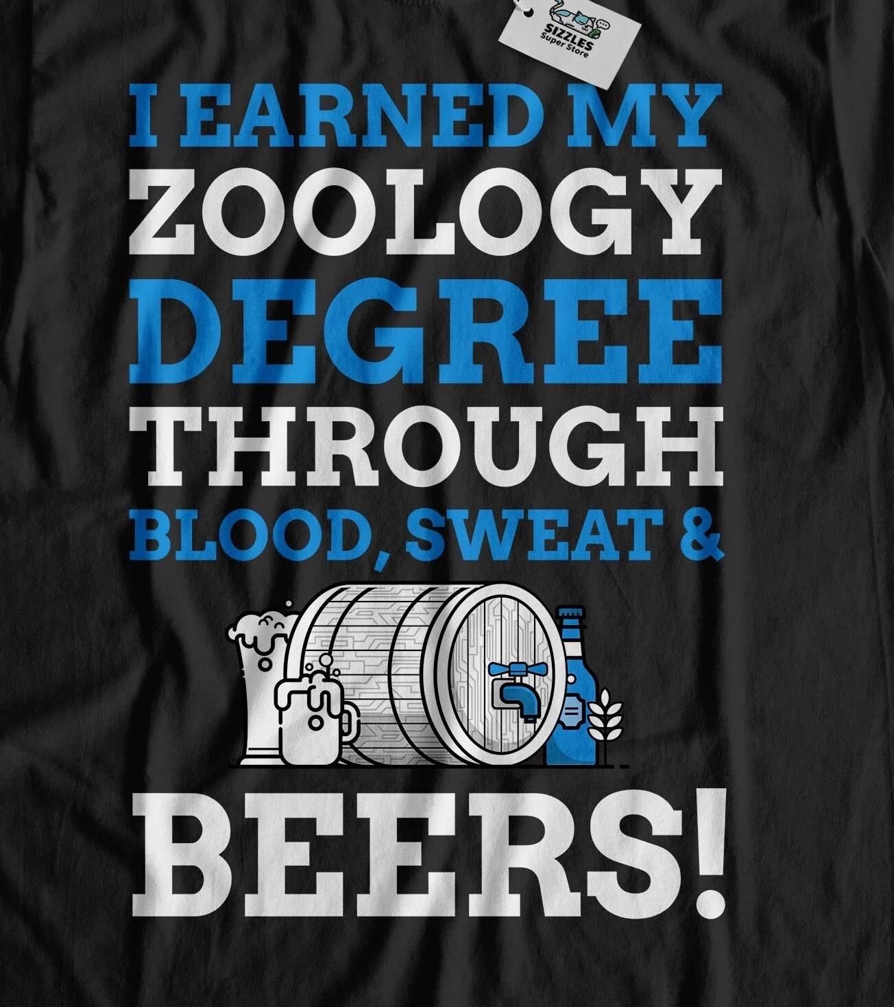 Unisex Funny Zoology Degree T-Shirt, Zoologist Gifts And Zookeeper Graduate 4XL