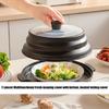 Dishwasher Safe Microwave Lid Foldable Splash Cover Heat Resistant PP Materials Multipurpose Kitchen Tool For Food Protections