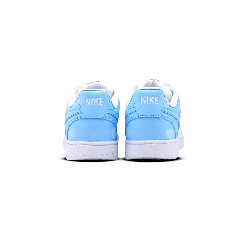 Nike Court Vision Leather Slip Resistant Abrasion Resistant Low top Skateboard Shoes Unisex Blue White DH2987-101(Team581)