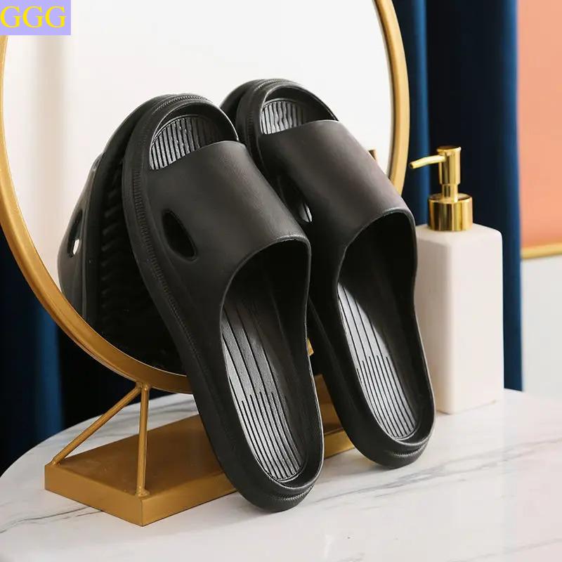 

Men s Slippers Summer Indoor Bathroom Anti-slip Soft Sole Couple Lightness Comfortable Men Leisure Shoes Hot selling 44-45