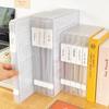Plastic Document Organizer Organized Clear Square Shape Storage Box Organizing Box With Buckles Certificate File Storage Case