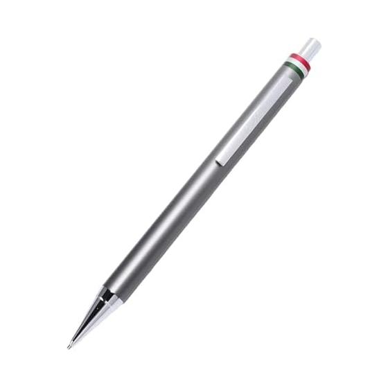 Orobianco Freccia Ballpoint Pen, Gunmetal CT, Knock-Type, 0.5mm, Straight Barrel Design, Aluminum (Anodized), Approx. 142mm Length, Approx. 9mm Max