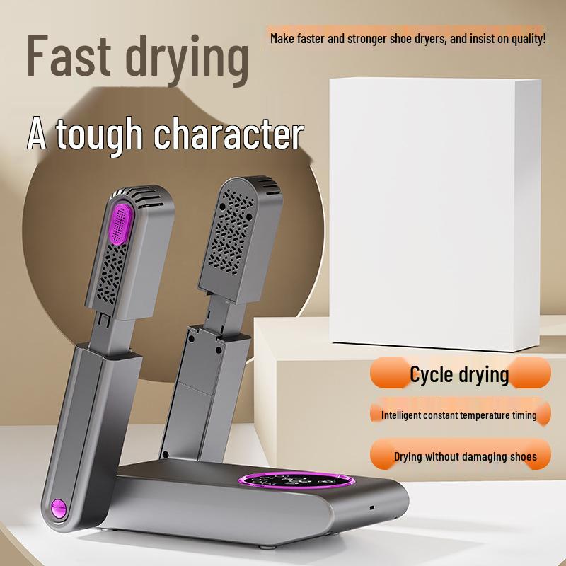 "Tragbarer Faltbarer Schuhtrockner mit Timer, Schnelltrocknend, Entfeuchtung, Geruchskontrolle und Konstanttemperatur-Funktionen"