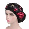 Blumen-Schlafhaube mit breiter Krempe für Frühling, Herbst, Winter, Unisex für Erwachsene, Satin, für Männer und Frauen
