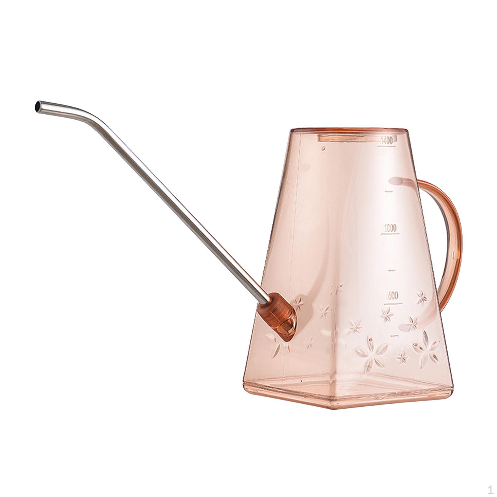 

Садовая лейка объемом 1,4 л для использования в помещении и на открытом воздухе с длинным носиком для цветочного бонсай в саду шампанского