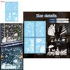 Christmas Window Sticker Pvc Decor With Santa Balls For Holiday Festivities