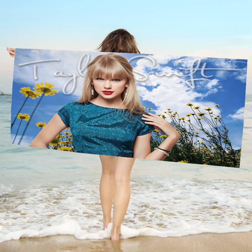 T-Taylor-SwiftS Singer Microfiber Blanket Quick Drying Beach Towels Oversized Printing Super Absorbent Pool Towel Blanket