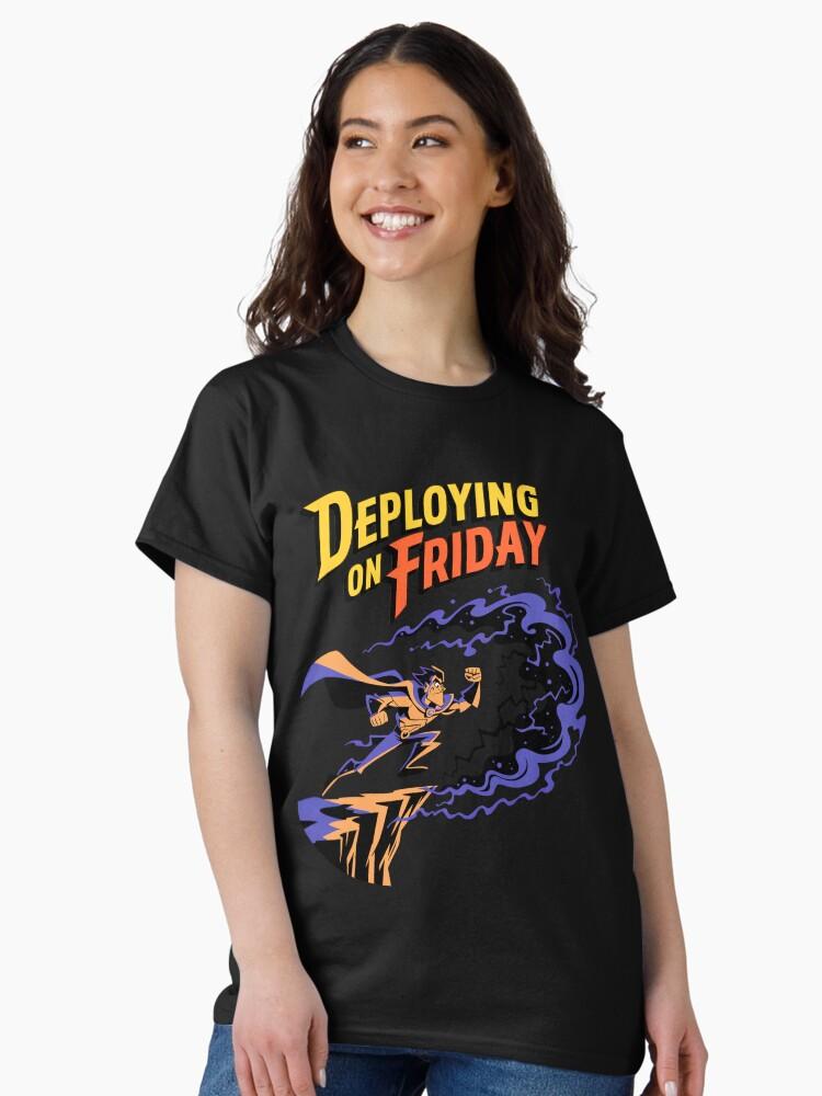 Portal Hero Jumping Into Portal Void Classic T-Shirt