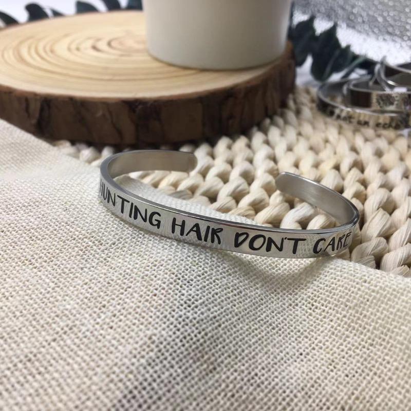 

Open Bracelet Women s Jewelry C-shaped Stainless Steel Inspirational Bracelet 5