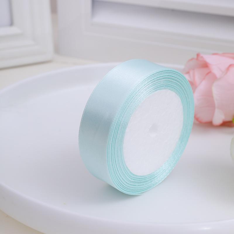2.5cm Polyester Satin Ribbon for Cake Decoration, DIY Handmade Gift Box, and Gift Packaging.