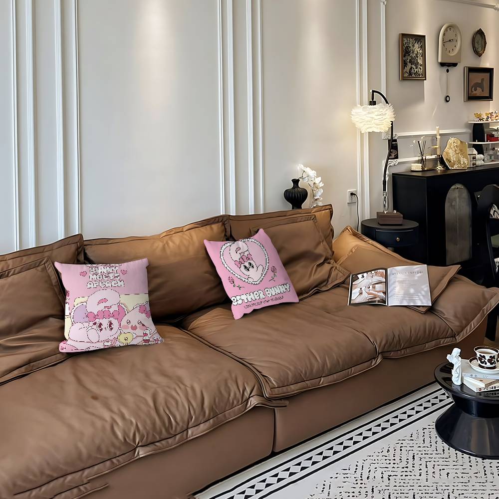 Niedlicher E-Esther B-Bunny Kissenbezug Sofakissenbezug Heimzimmerdekoration Kindergeschenk