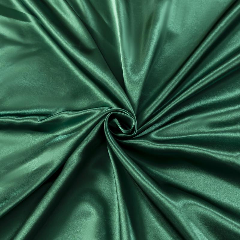 European American Solid Color Satin Three-Piece Bedding Set - Bed Sheet, Fitted Sheet & Pillowcase