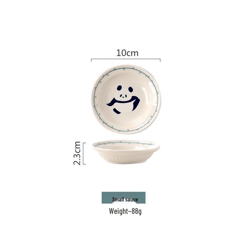 Nordic Style Ceramic Tableware Set - Minimalist Cream Bowls and Plates for Home Use