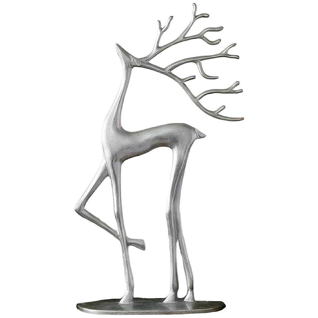 Christmas Reindeer Decor Resin Xmas Figurines Modern Christmas Decor Reindeer Figurine Elk Statue Elegant Indoor Holiday Decor