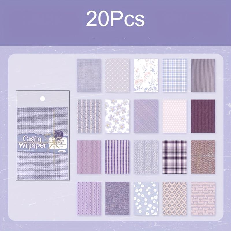 

20pcs Vintage Textured Decorative Paper - Thick Cardstock for Crafts, Scrapbooking,Photo Albums, Gift Wrapping,Mini Paper Sheets